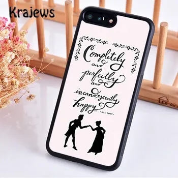 Чехол для телефона Krajews «Гордость и предубеждение Джейн Остин» для iPhone 14 5 6s 7 8 plus XR XS 11 12 13 pro max Samsung S21 S22ultra iPhone 6plus