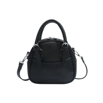Versatile Lychee Pattern Handbag Women S High-End Niche Design Versatile Shoulder Messenger Bag розовый