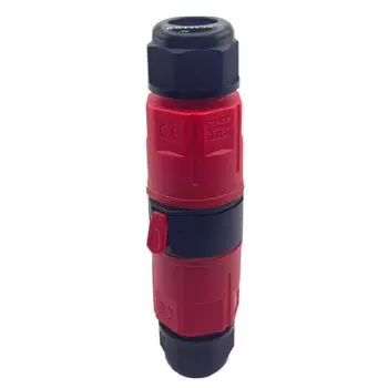 коннектор кабельный DORI разъёмный CNP295 IP68 1шт черный/красный