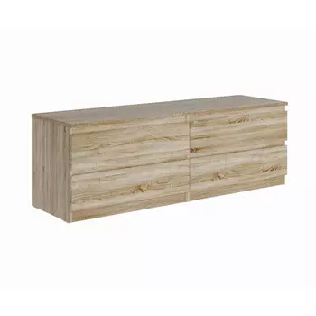 комод МАЛЬТА 4 ящика 1603x540x480мм сонома ЛДСП