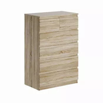 комод МАЛЬТА 6 ящиков 803x1212x480мм сонома ЛДСП