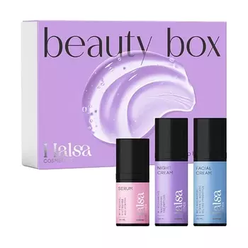 HALSA COSMETICS Набор косметики для лица для увлажнения и упругости кожи Deep Hydration