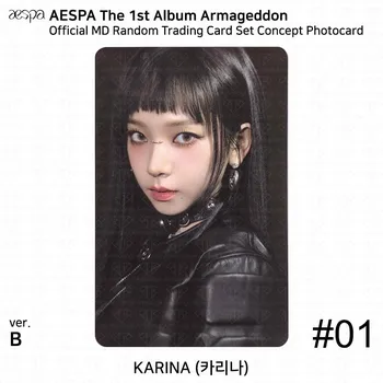 Aespa Armageddon POP UP MD Случайная коллекционная карточка Фотокарта Специальная голограмма KPOP