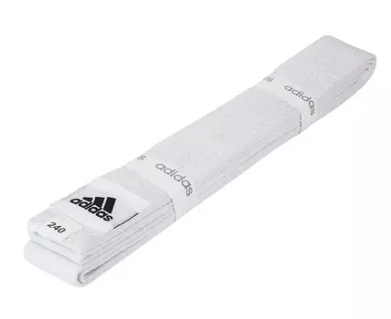 Пояс для единоборств Adidas Club 260см adiB220 белый