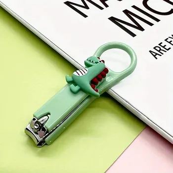 Детские кусачки для ногтей, симпатичные мультяшные фруктовые кусачки для девочек-студенток, косметический инструмент для домашнего маникюра, устойчивый к брызгам, прочный