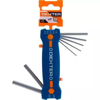 Набор ключей имбусовых шестигранных Dexter DEX_WRENCH_103 1.5-6 мм, 7 предметов