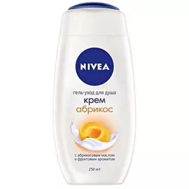 Гель-уход для душа крем абрикос Nivea 250мл
