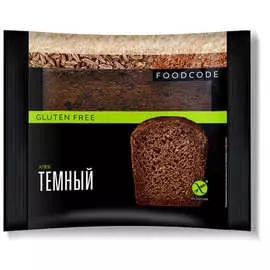 Хлеб темный с кориандром без глютена FOODCODE 200г