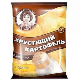 Чипсы с солью Хрустящий картофель 70г