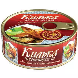 Килька обжаренная в томатном соусе Знак Качества 240г
