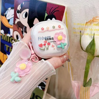 Милый чехол для наушников Fresh Flower для Samsung Galaxy Buds FE / Buds Pro / Buds2 / Buds2 Pro Чехол для беспроводных наушников Аксессуары for Galaxy Buds FE