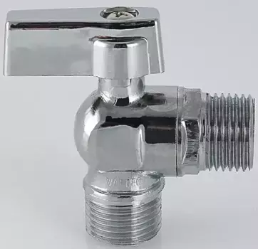 Кран шаровой бытовой «Valtec» VT.392.N.05 1/2"-3/4" НР-НР хром