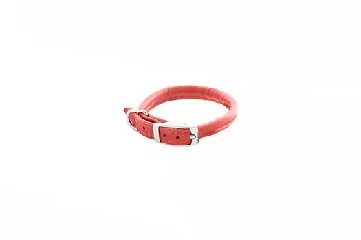 ZooM ошейник кожаный круглый Cord (46-52 см., Красный)