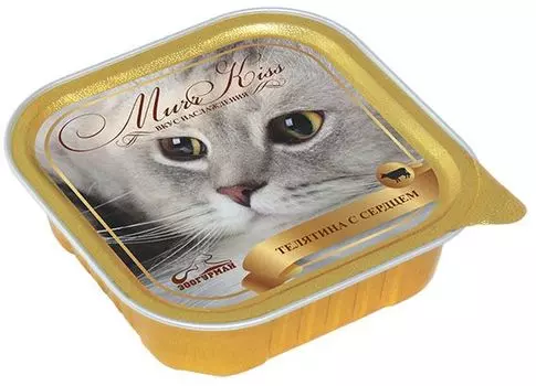 Зоогурман "Murr Kiss" консервы для кошек (Телятина и сердце, 100 г.)