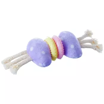 ZooOne игрушка для собак кость с кольцами и веревками (14,5 см.)