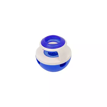 ZooOne интерактивная игрушка для собак неваляшка с ёмкостью для корма (9 х 9 х 9 см., Синяя)