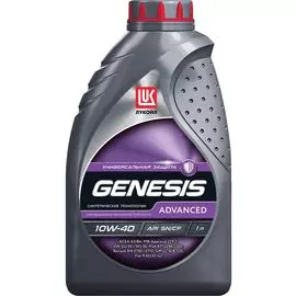 Моторное масло Лукойл Genesis Advanced 10W40 полусинтетическое 1л