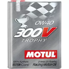 Моторное масло MOTUL 300V Trophy 0W40 синтетическое 2л