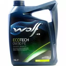 Моторное масло Wolf Ecotech FE 0W30 синтетическое 4л