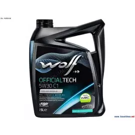 Моторное масло Wolf Officialtech C1 5W30 синтетическое 5л