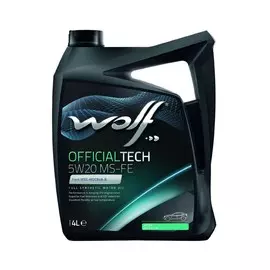 Моторное масло Wolf Officialtech MS-FE 5W20 синтетическое 4л