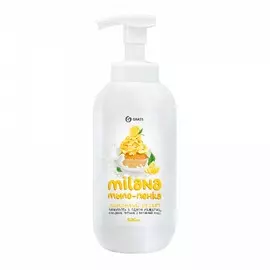 Мыло Grass "Milana мыло-пенка сливочно-лимонный десерт" жидкое флакон с дозатором 500 мл