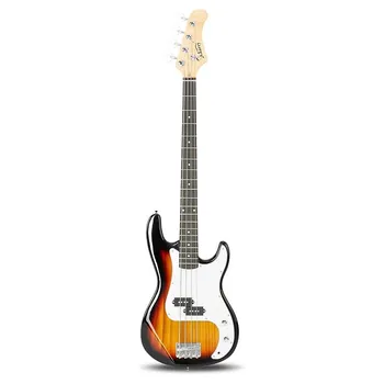 Басс гитара Glarry Transparent Yellow GP Electric Bass Guitar