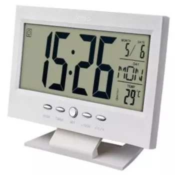 Часы настольные Perfeo SET PF-S2618 белый (PF-A4850)