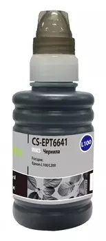 Чернила для картриджа Cactus CS-EPT6641B T6641 черный 100мл