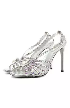Комбинированные босоножки Heart Cinderella 105 Rene Caovilla
