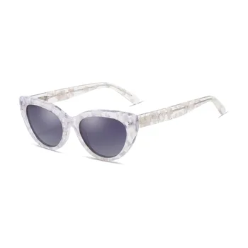 Модные солнцезащитные очки Cateye Prescription Sunglasses для женщин, изготовленные вручную из ацетата, близорукость/прогрессивные солнцезащитные очки с поляризованным оптическим оттенком Single Version&1.56&Polarized