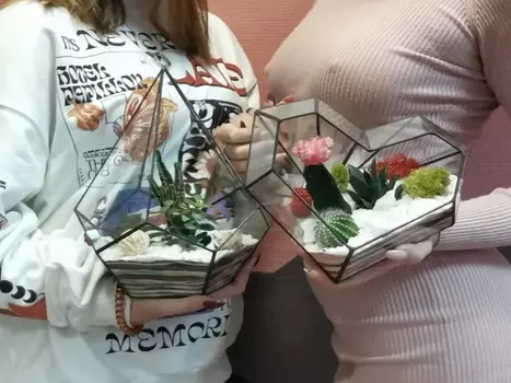 Подарочный сертификат «Мастер класс по созданию флорариума» (Программа №1, 1 человек)