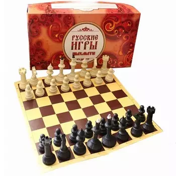 Шахматы Айвенго с доской из микрогофры, фигуры пластик