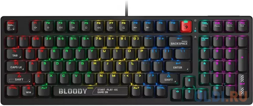 Клавиатура A4Tech Bloody S98 механическая черный USB for gamer LED (S98 BLACK)