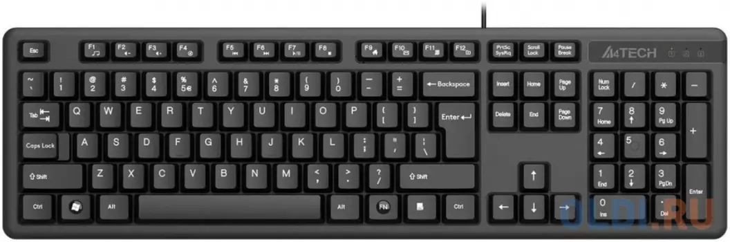 Клавиатура A4Tech KKS-3 черный USB