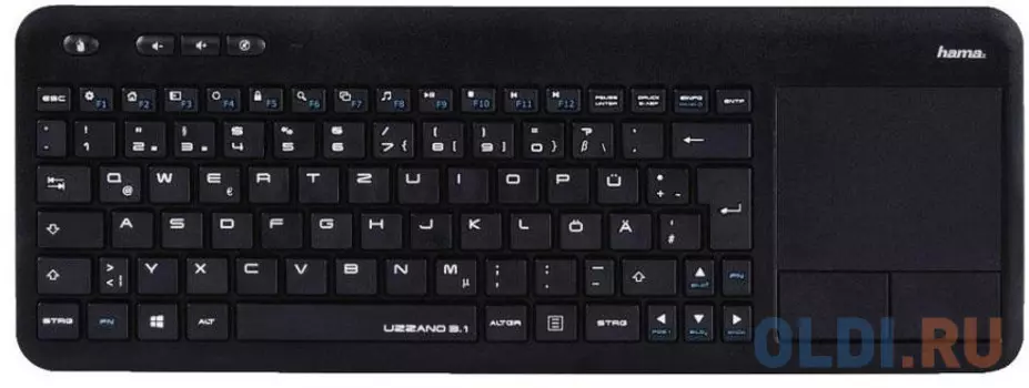 Клавиатура беспроводная HAMA R1173091 USB черный