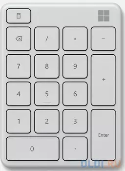 Клавиатура беспроводная Microsoft Number Pad Monza Bluetooth белый
