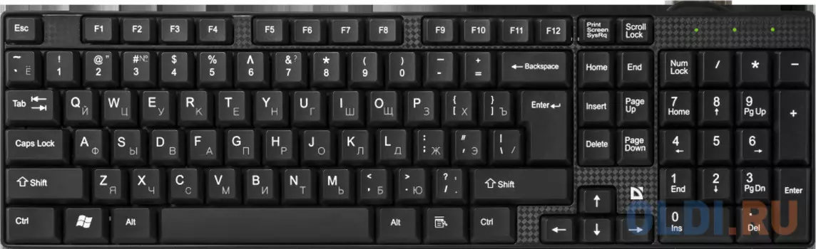 Проводная клавиатура DEFENDER Accent SB-720 RU,черный,компактная