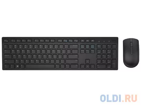 Клавиатура и мышь беспроводные (580-ADFN) Dell — KM636 — Россия (QWERTY) — черная