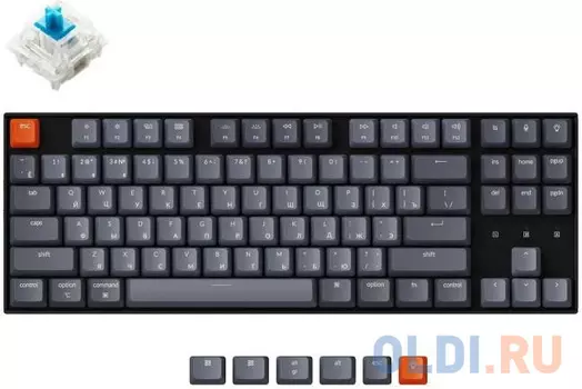 Клавиатура Keychron K8 Black Bluetooth USB Type-C