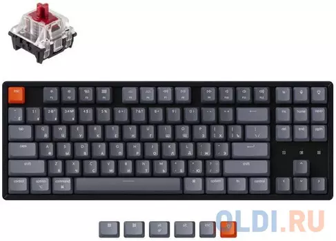 Клавиатура Keychron K8 Black Bluetooth USB Type-C