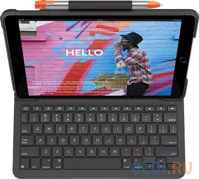 Клавиатура Logitech Slim Folio для iPad (7-го, 8-го и 9-го поколений) Black Bluetooth 920-009652