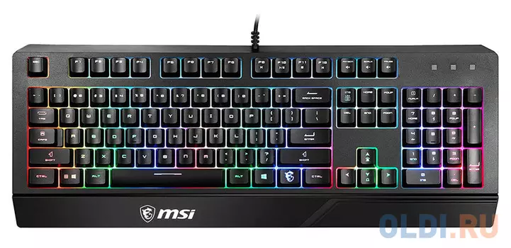 Клавиатура проводная MSI GK20 USB черный