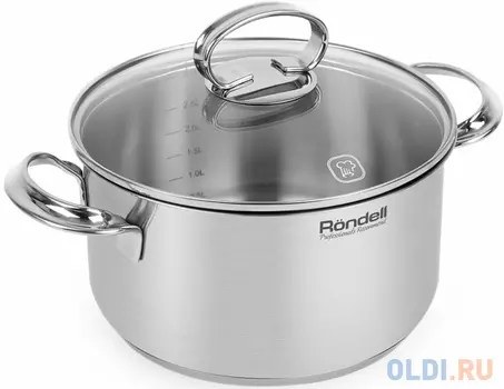 Кастрюля Rondell Zart RDS-1227 5.1л. d=24см (с крышкой) стальной