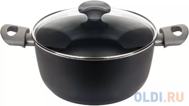 Кастрюля с стекл. крышкой, Mito, 24см TVS(AY480243310101C) 4.7л