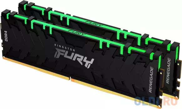 Оперативная память для компьютера Kingston Fury Renegade RGB DIMM 16Gb DDR4 4000 MHz KF440C19RBAK2/16