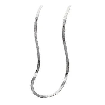 Ожерелье из змеиной кости с цепочкой Lady Snake, легкое, регулируемое, с удлиненной цепочкой, блестящий титан 40cm