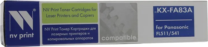 Картридж лазерный NV Print NV-KXFA83A/E (KX-FA83A/E/A7), черный, 2500 страниц, совместимый, для KX-FLM653RU, KX-FLM663RU, KX-FL513RU, KX-FL543RU