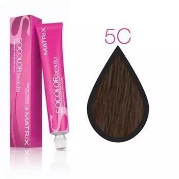 5C Matrix Socolor.beauty, Крем-краска перманентная, Светлый Шатен медный 90 мл