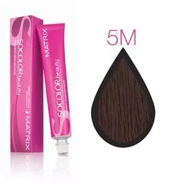 5m matrix socolor.beauty, крем-краска перманентная, светлый шатен мокка 90 мл
